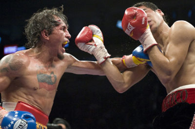 Edwin Valero on his way to a knock out victory over Mexican Antonio DeMarco in F